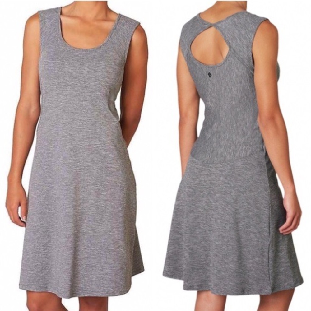 Prana Women’s Calico Athletic Dress Heather Grey - Picture 1 of 11